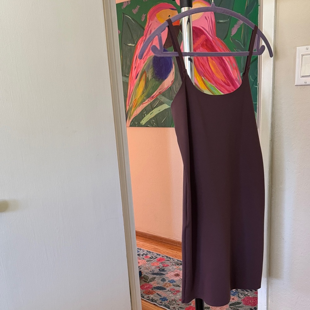 Chic Plum Midi Dress
